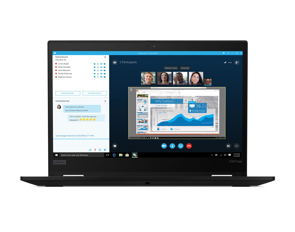 Lenovo ThinkPad X390 Yoga Convertible i5 8365U 8Gb RAM 256GB SSD 13.3" Touch Win 11